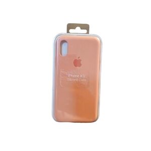 Original Apple iPhone Xs Silicone Ohone Case (color: Flamingo)